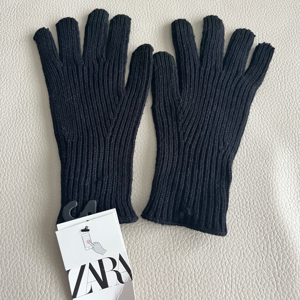 NWT - Zara Men’s Wool Blended Touchscreen Gloves - Size M